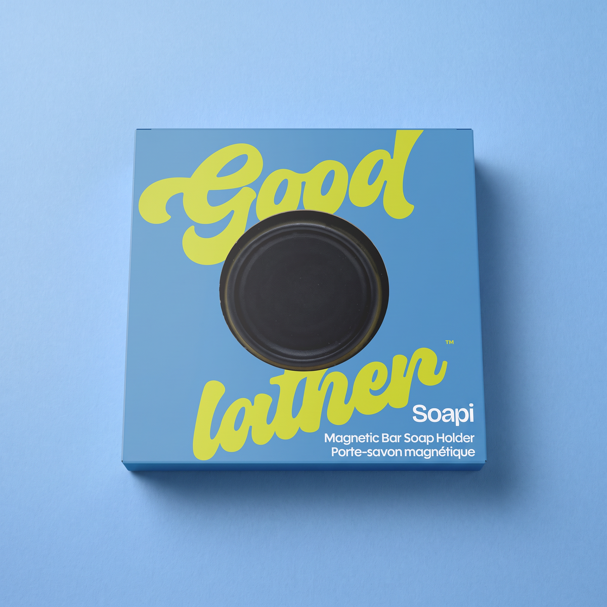 Soapi magnetic soap holder in black